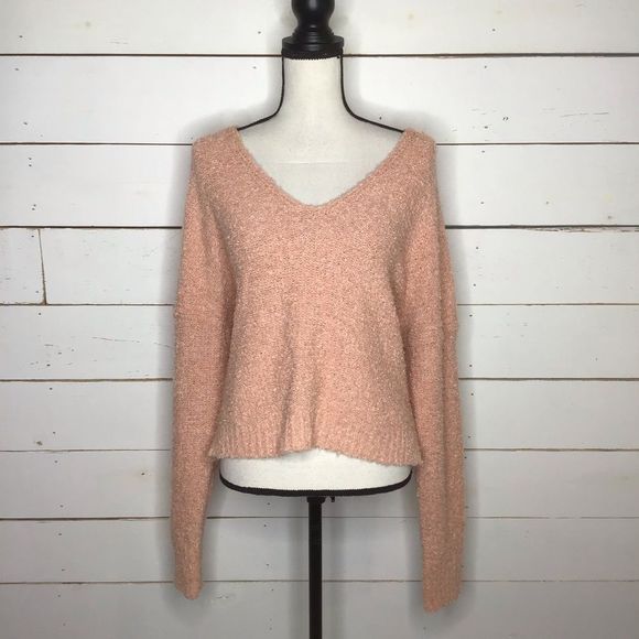 New Free People Finders Keepers V Neck Sweater - Picture 1 of 7